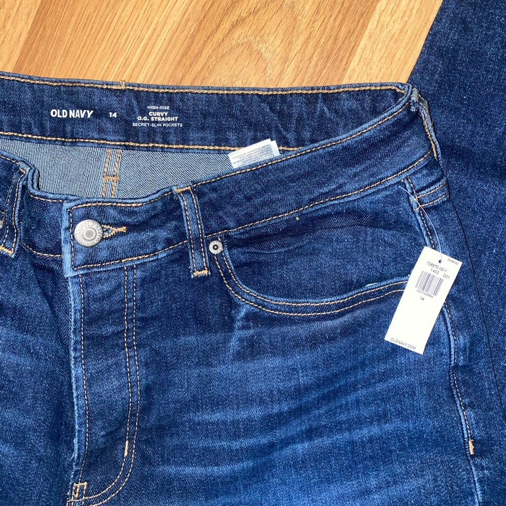 ✰NWT Old Navy Curve O.G Straight Jeans Size 14 ✰